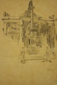 Krishna Kattingeri Hebbar (Indian 1911-1996). pencil sketch on paper. Untitled. Circa 1940s. H.40