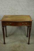 Writing table, 19th century mahogany. H.77 W.83cm.