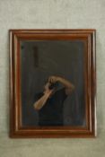 Wall mirror, 19th century rosewood. H.76 W.61cm.