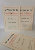 A run of issues 41-72 of 'Sparrow' the poetry journal of The Black Sparrow Press. Printed between
