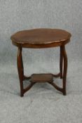 Occasional table 19th century walnut. H.62 W.68cm.