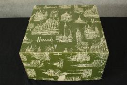 A silver plated Mappin and Webb rose bowl complete with its original Harrods box. H.15 x Dia. 20 cm.