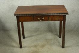 Tea table, Georgian mahogany. H.69 W.90cm.