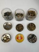 A collection of Military brass buttons that once belonged to Major General Botting.