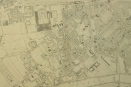 Map of South West London. Engraved by Edward Weller, from the London Atlas (South West Sheet). 1861.