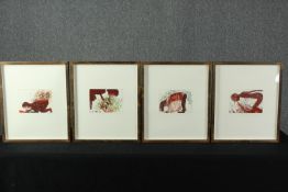 Penny Siopis (South African b. 1953). Four prints titled 