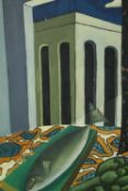 Zoë Callaghan. Blocked View. Oil on canvas. 80 x W.60 cm.