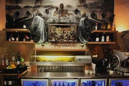 Photograph titled 'The Last Supper'. Framed and glazed. H.44 x W.61 cm.