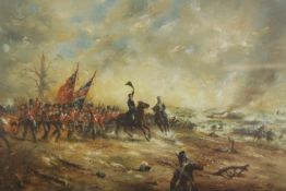David Cartwright. Lithograph. Titled 'Wellington's Finest Hour'. Hand signed by the artist. Framed