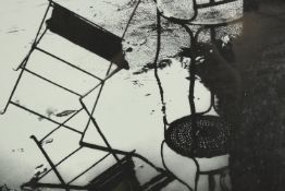 Photograph. Ink title a little faded but the word 'Paris' visible. Framed and glazed. H.63 x W.62
