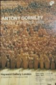 Anthony Gormley. Hayward Gallery poster from 1996. 'Field for the British Isles'. Framed and glazed.