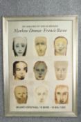 Marlean Dumas & Francis Bacon. Poster from a joint exhibition held at the Malmö Konsthall, between