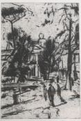 Etching. Signed in pencil by the artist. Framed and glazed. H.40 x W.50 cm.