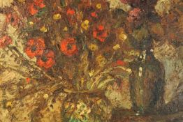 Maurice Vagh-Weinmann (Hungarian, 1899–1986). Oil on board. Still life flowers. Signed bottom right.