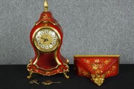 A Zenith made eight day bracket clock. Complete with its key and pendulum. Late twentieth century.