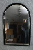Mirror, wall or overmantel, C.1900 painted frame. H153. W.101 D.8 cm.