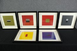 Trevor Sutton (British. b. 1948). A set of six screenprints. Each signed bottom right in pencil