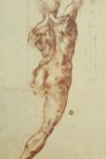Michelangelo. Print. Study for the Battle of Cascina. Framed and glazed. H.76 W.50 cm.