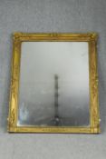 Overmantel mirror, 19th century giltwood and gesso. H.145 W.120cm.