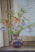 Print titled a 'Vase of Tiger Lillies'. Signed lower right 'Rosalind'. Numbered 25 from an edition