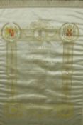 Royal Opera Gala. Silk programme. Romeo and Juliette. 1907. H.44 W.35 cm.