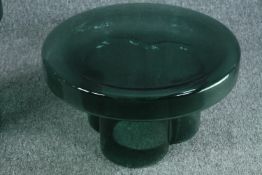 A blown Murano glass Soda table by Yiannis Ghikas. H.30 W.55cm