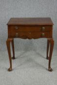 Canteen table, mid century oak, fitted interior with a large selection of cutlery. H.78 W.68 D.49cm.