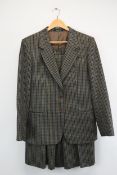 A vintage matching cheque skirt and jacket made Daks Signature.