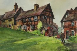 George Busby (British 1926 - 2005). Watercolour. Framed and glazed. Signed lower right. H.34 W.44