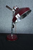 A vintage Anglepoise style desk lamp. H.60 cm.
