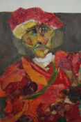 Elsbeth Juda (British. 1911 – 2014). Mixed media. Collage and paint. Titled 'Rembrandt Self Portrait