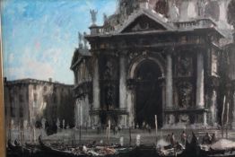 Print on board. St Marks, Venice. H.67 W.87 cm.