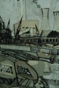 Rupert Shepherd (British b. 1909) The River Lea. Linocut. Signed. Edition of 60 numbered copies.