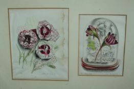 John Farleigh CBE (British. 1900 –1965). Two prints titled 'Moss Rose'. Each from an edition of