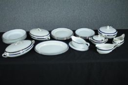 Rosenthal, Selb-Bavaria. Dinner service. Incomplete. L.30 W.20cm. (largest)