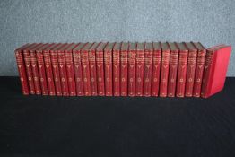 Bindings. A collection of bound John Whyte-Melville books. Hatchards half binding with gilt