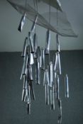 The Tu-Be 1, Ron Arad for Ingo Maurer. Hanging ceiling light. Multiple empty tubes of pallet paint