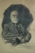 Archibald Elliot Haswell-Miller (British. 1887 - 1979). Pencil drawing. Portrait on an unknown