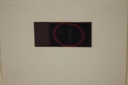 A hand coloured etching. Signed Catherine Johnson and dated 1992. Framed. H.35 W.56 cm.