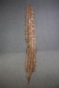 A very large Mid 20th century taxidermy Python snake skin. L.355 W.44cm. (widest)