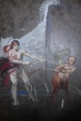 Archibald Elliot Haswell-Miller (British. 1887 - 1979). Oil on board. Classical figures. Appears