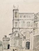 Bikash Bhattacharjee, Indian, (1940 - 2006), Untitled, 1974, ink and wash on paper, Signed.