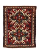 A CAUCASIAN EAGLE KAZAK CHELABERD RUG