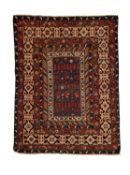 A LATE 18TH / EARLY 19TH CENTURY CAUCASIAN KARAGASHLI RUG
