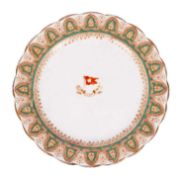 A WHITE STAR LINE PORCELAIN PLATE, CIRCA 1910