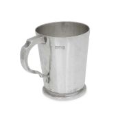 A STERLING SILVER CHRISTENING OR CHILD'S MUG, LONDON, 1911