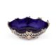 A LARGE LATE 19TH CENTURY GERMAN SILVER AND BLUE GLASS CENTREPIECE - Image 3 of 4