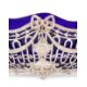 A LARGE LATE 19TH CENTURY GERMAN SILVER AND BLUE GLASS CENTREPIECE - Image 2 of 4