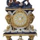 A MONUMENTAL PORCELAIN AND ORMOLU FLOORSTANDING CLOCK - Image 5 of 9