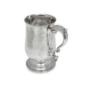 A GEORGE III STERLING SILVER MUG OF MARITIME INTEREST, LONDON, 1796, BY PETER & ANN BATEMAN